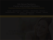 Tablet Screenshot of mysimondentistry.com
